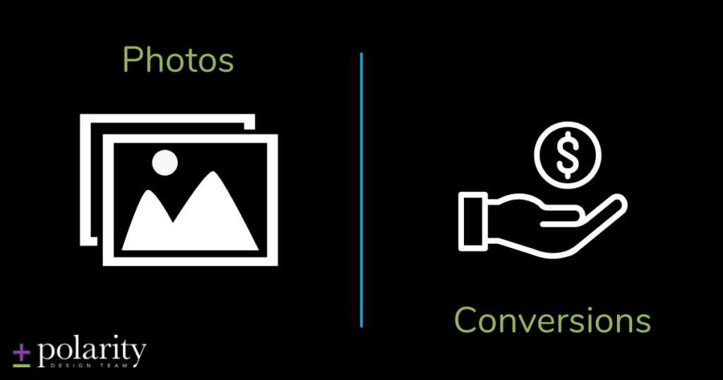 quality photos help business conversions